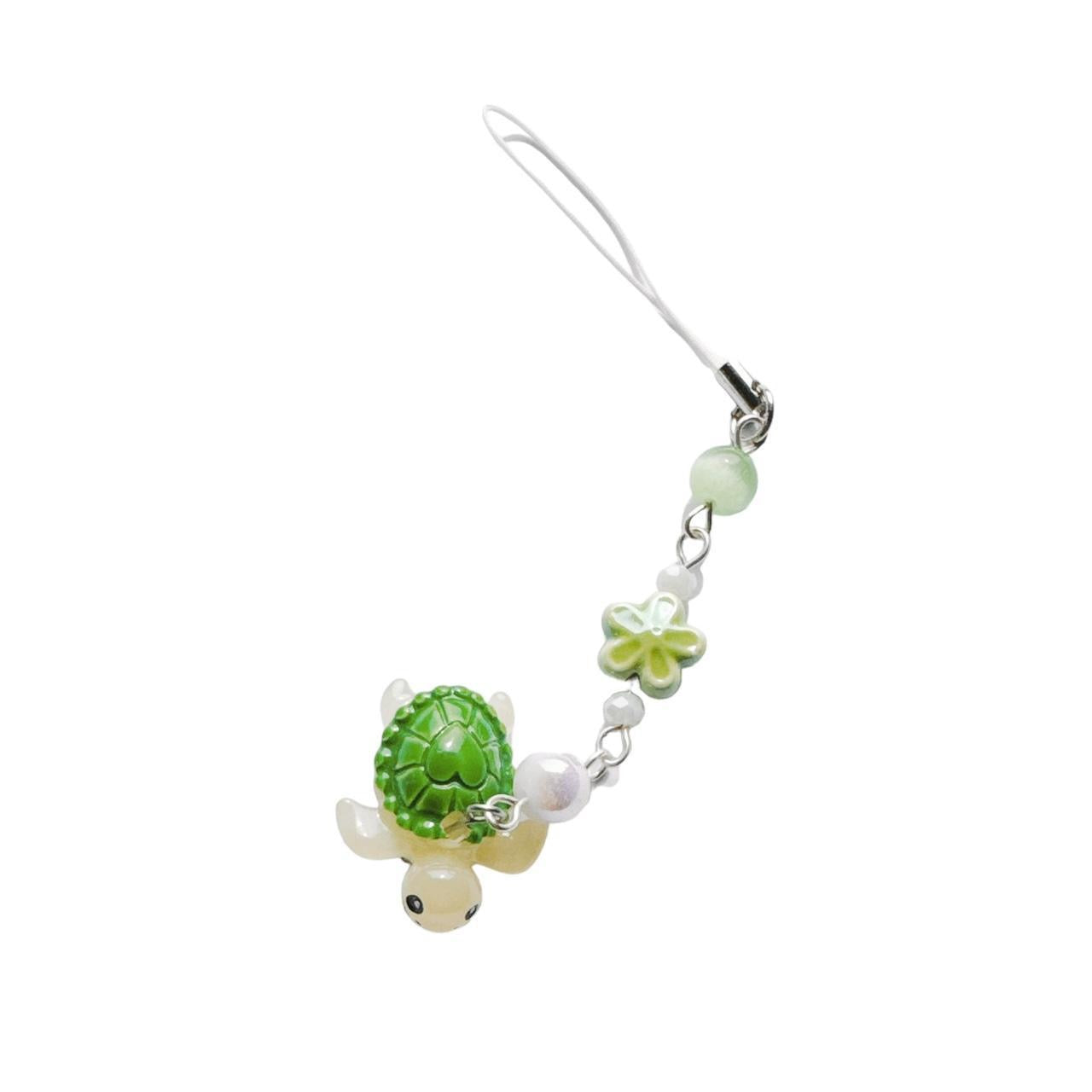 Green Turtle Phone Charm