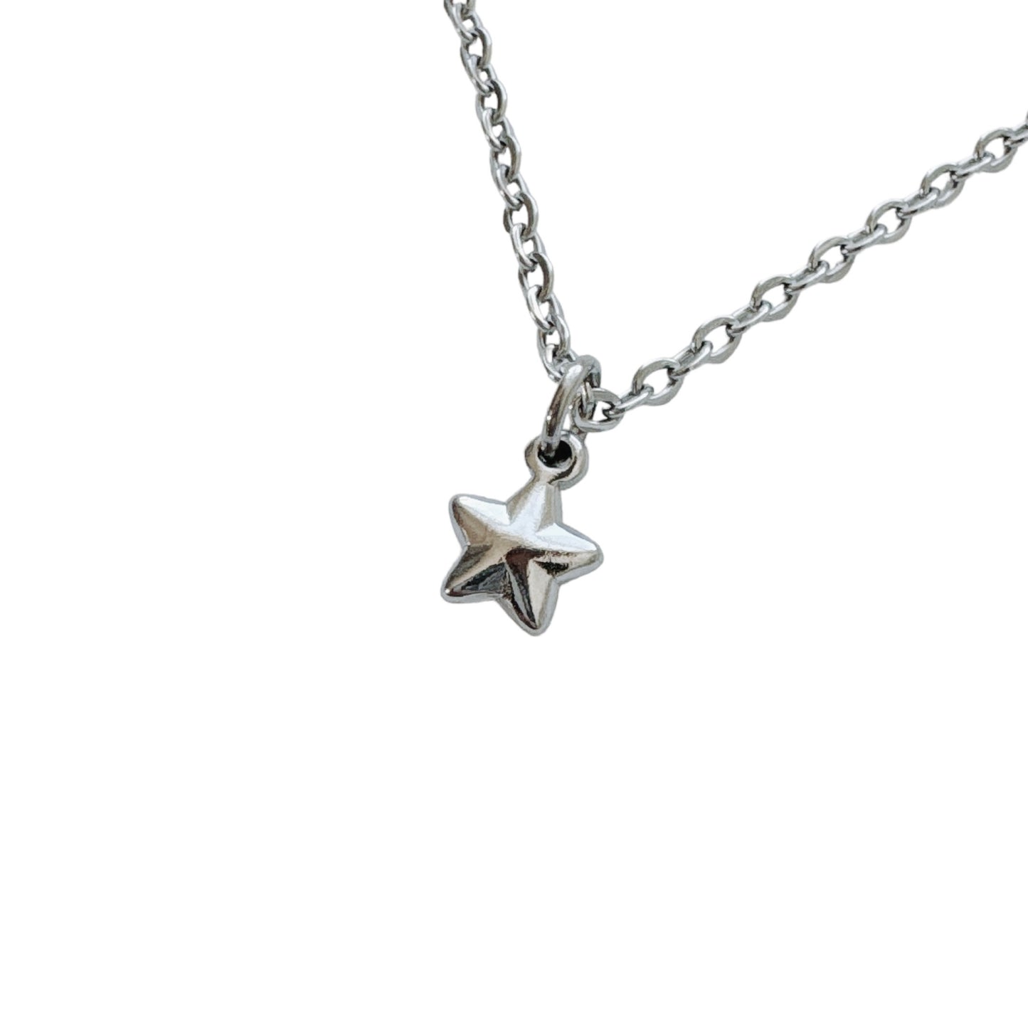 Dainty Silver Star Necklace