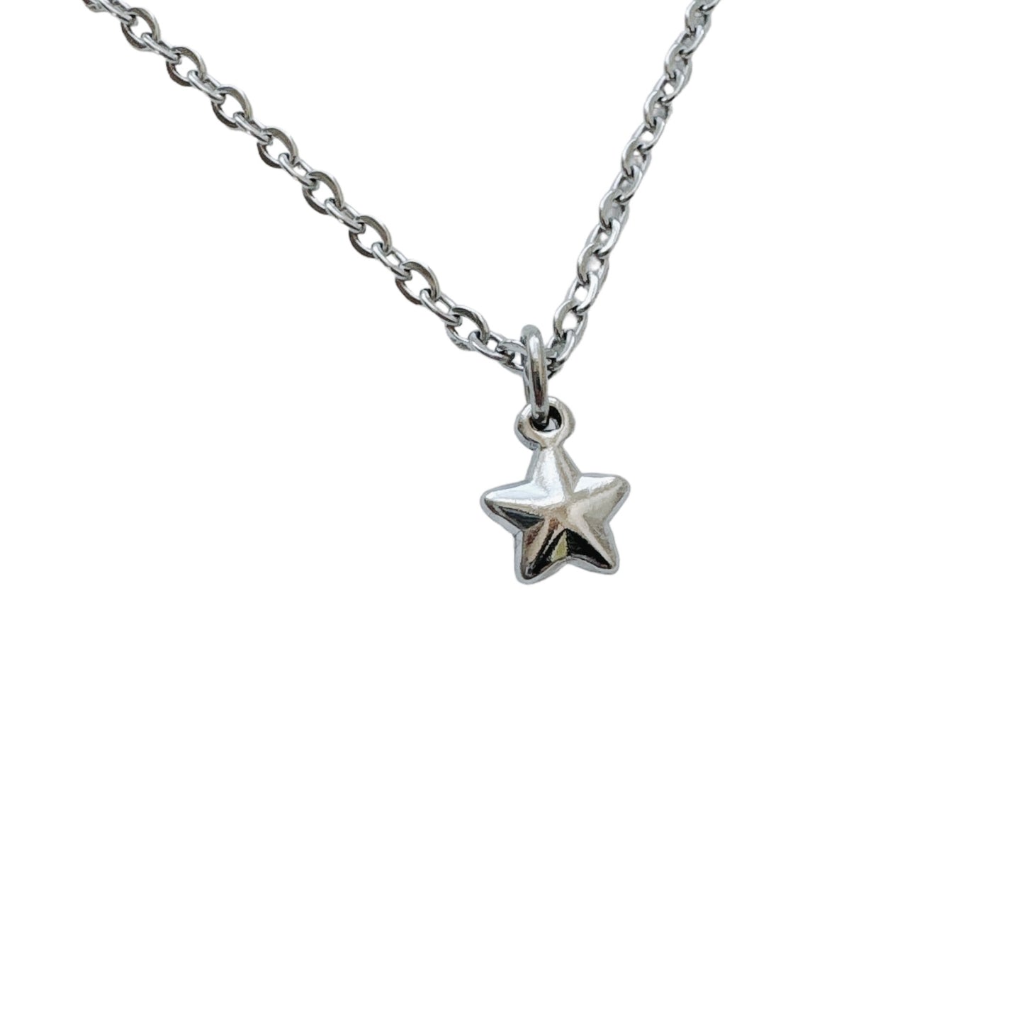 Dainty Silver Star Necklace