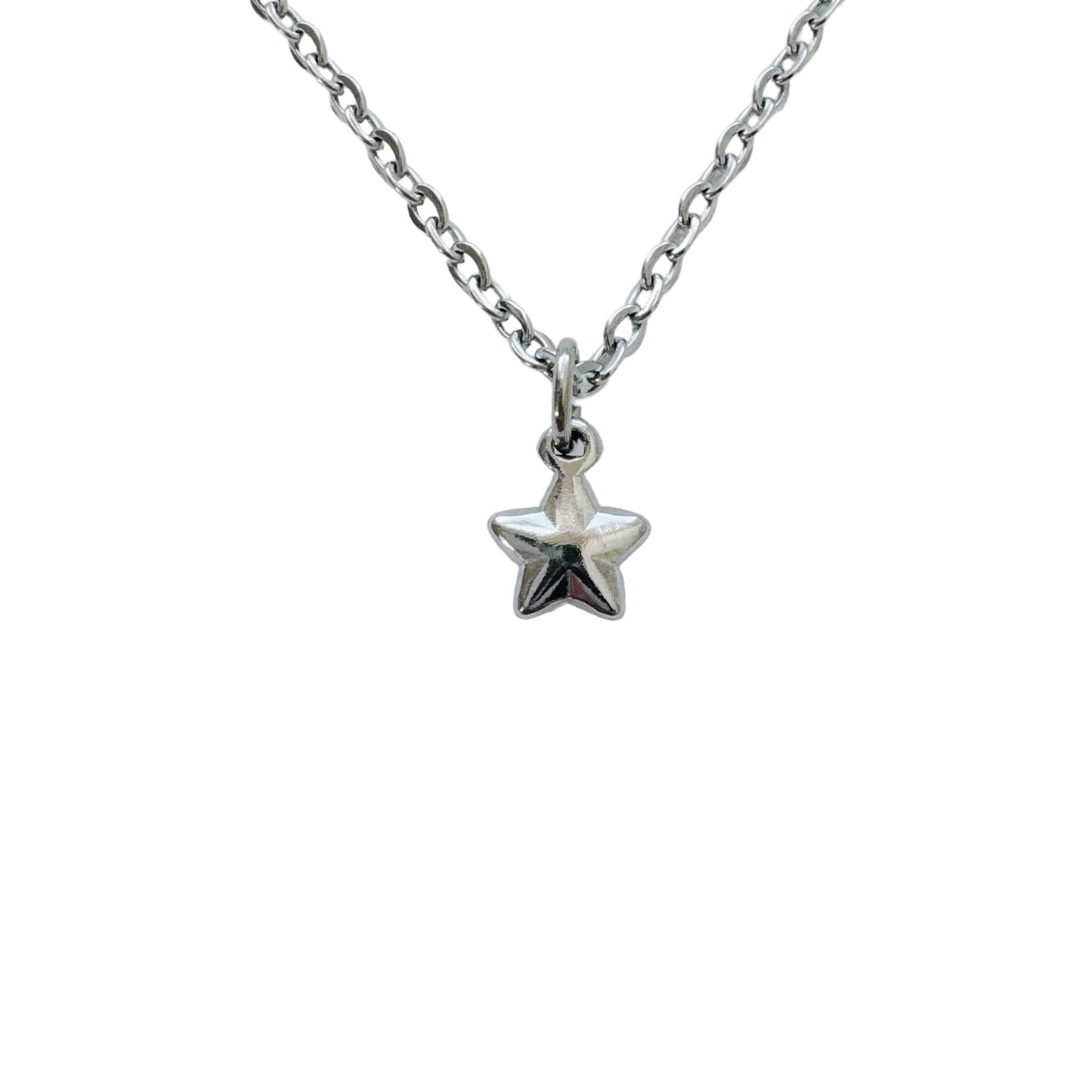 Dainty Silver Star Necklace