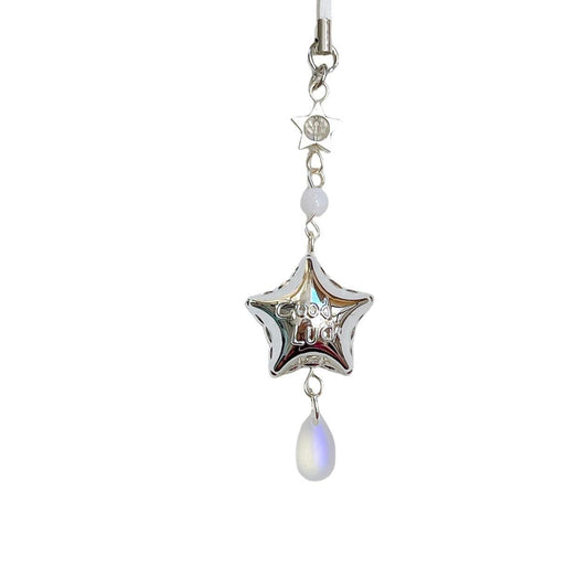 Good Luck Star Phone Charm - Silver