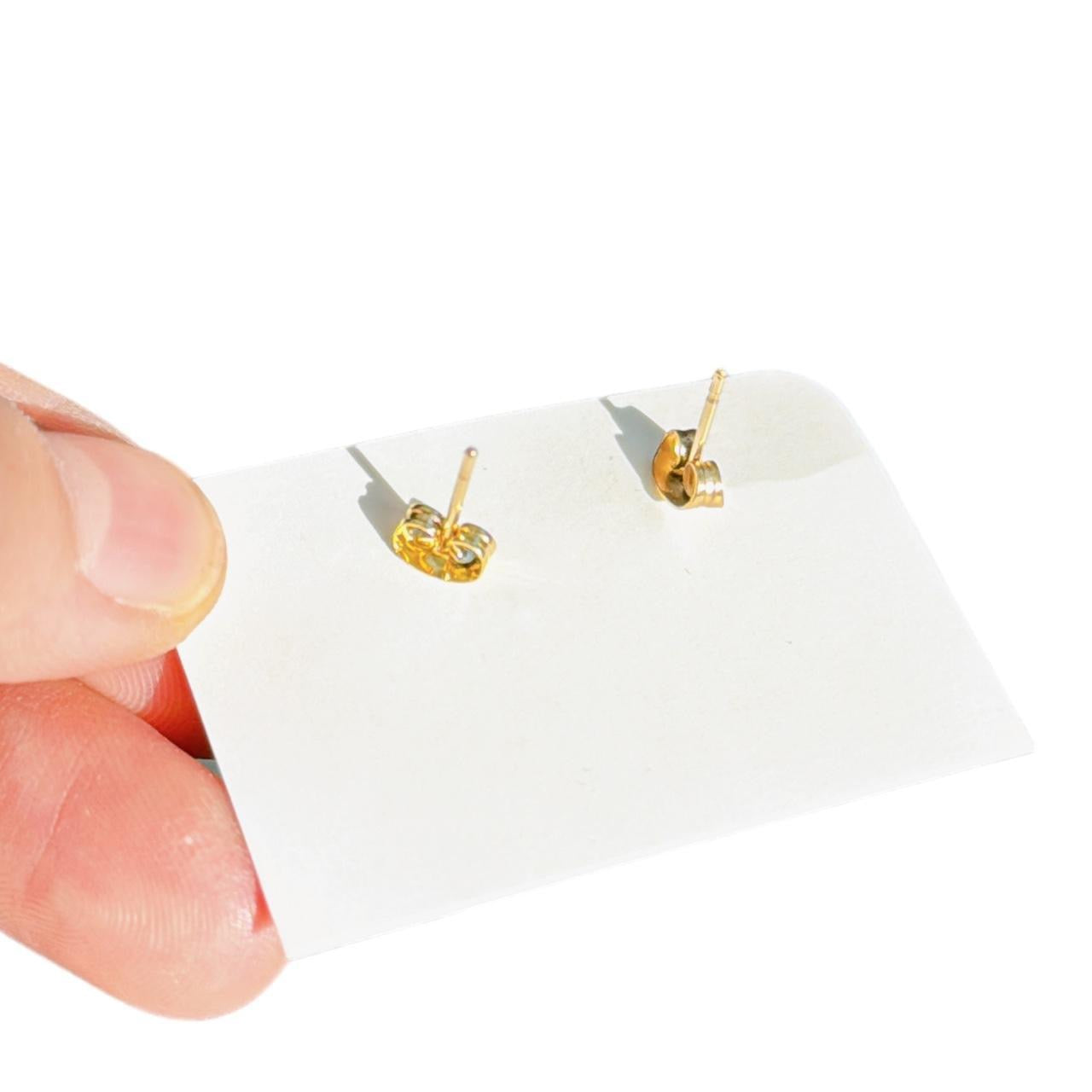 Dainty Gold Bow Earrings