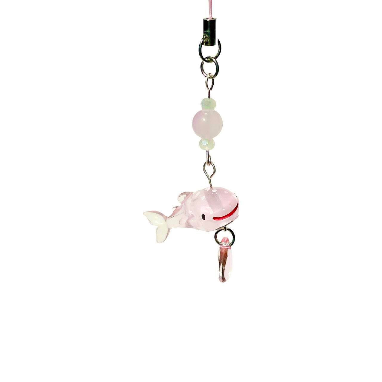 Pink Whale Shark Phone Charm