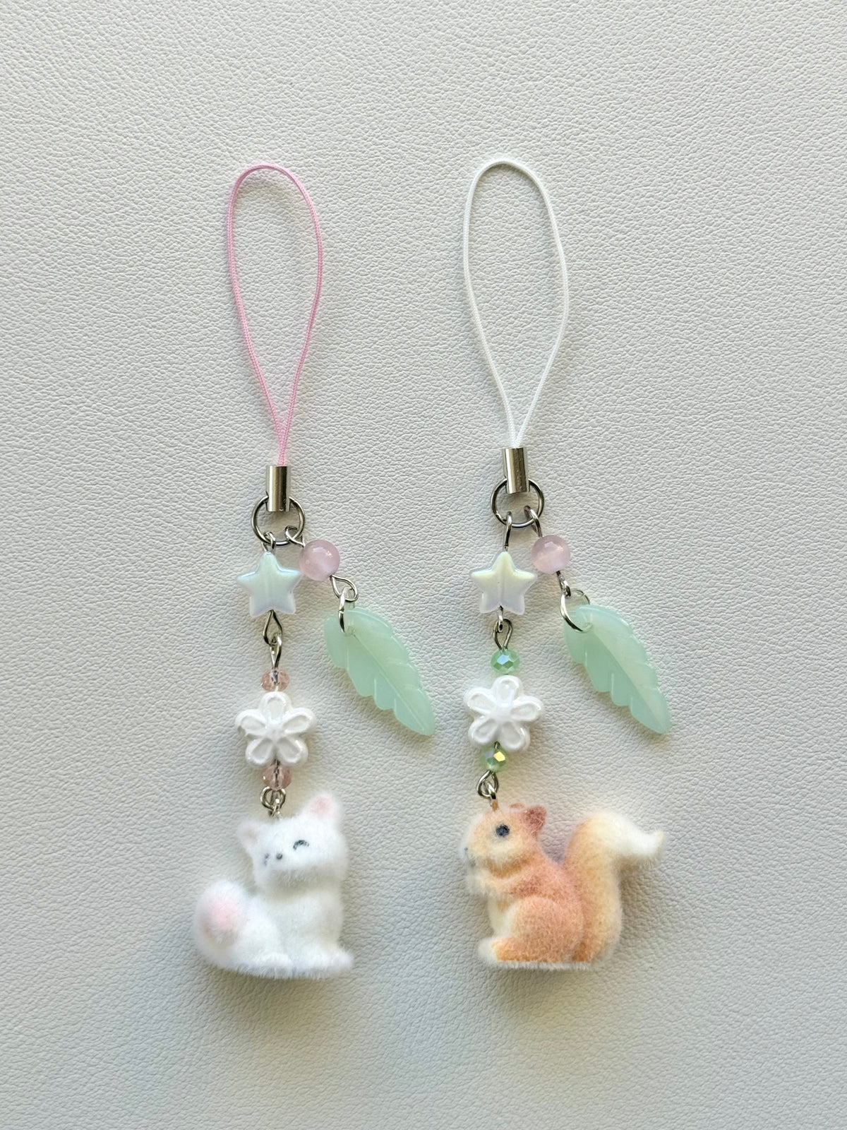 fox & squirrel charms