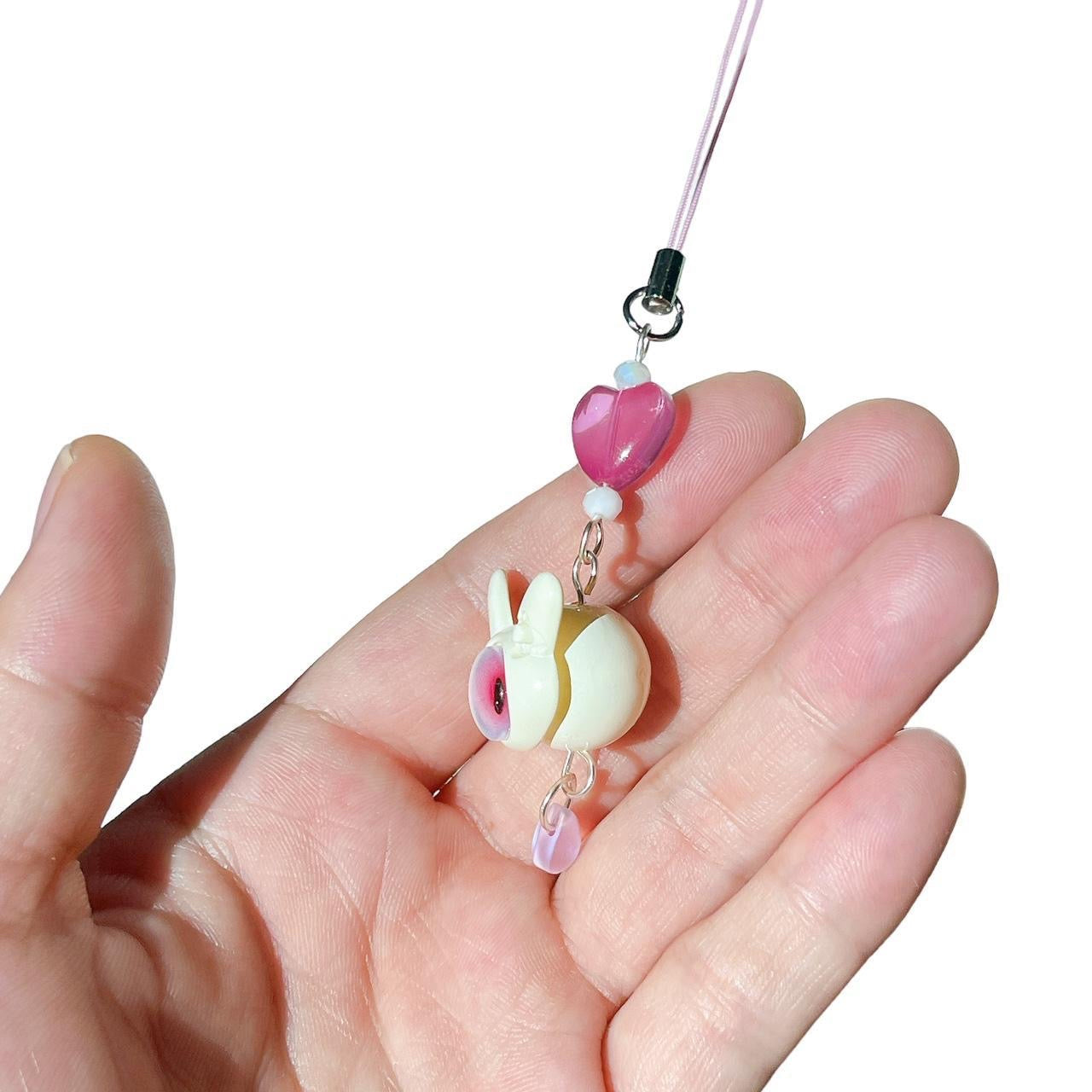 Eyeball Bunny Phone Charm