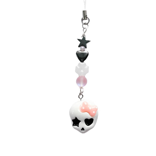 Emo Skull Phone Charm