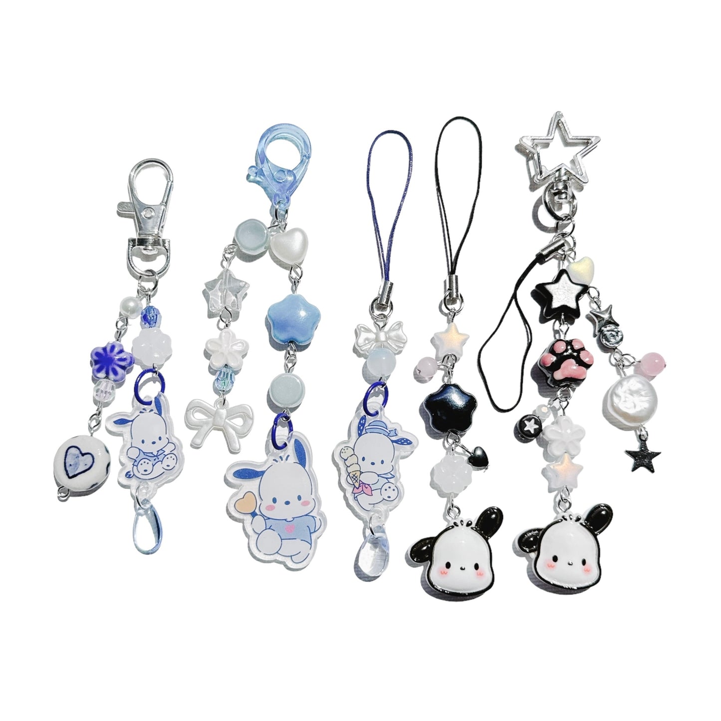 Pochacco Keychain - bow