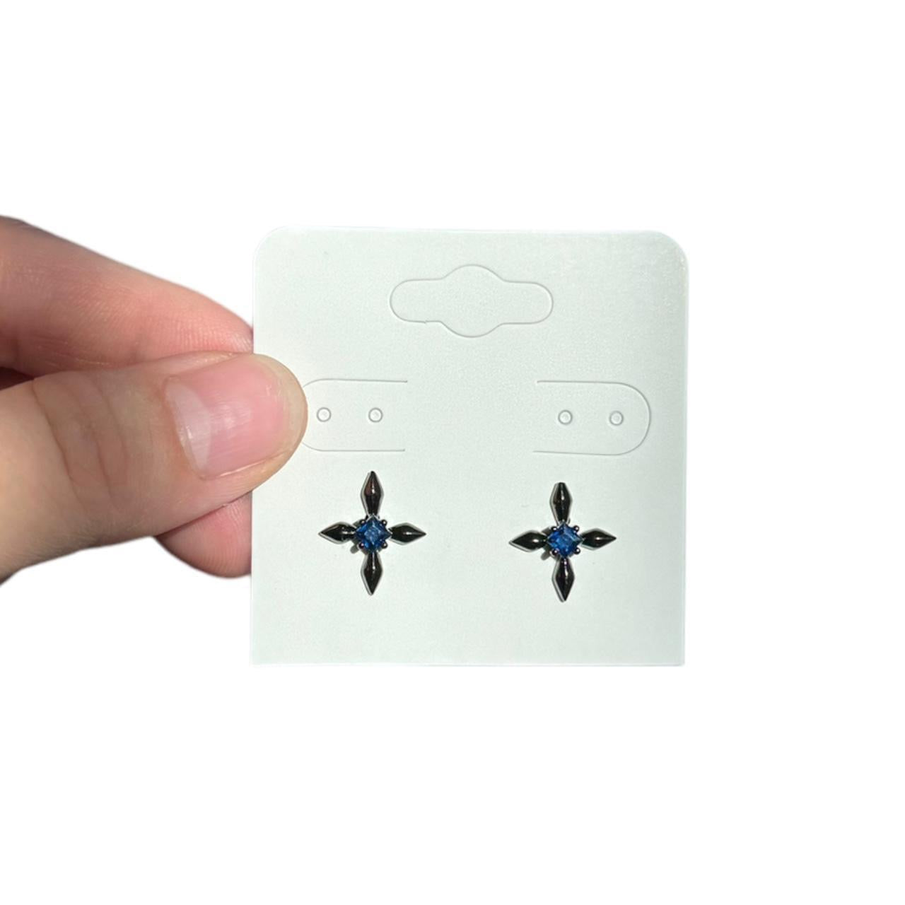 Grunge Cross Stud Earrings