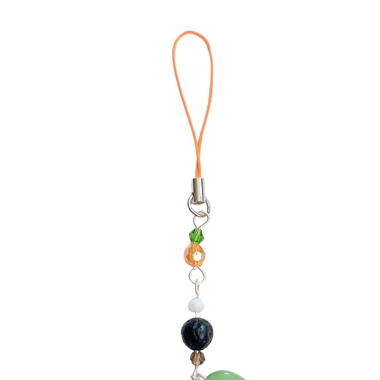 Pumpkin Cat Phone Charm