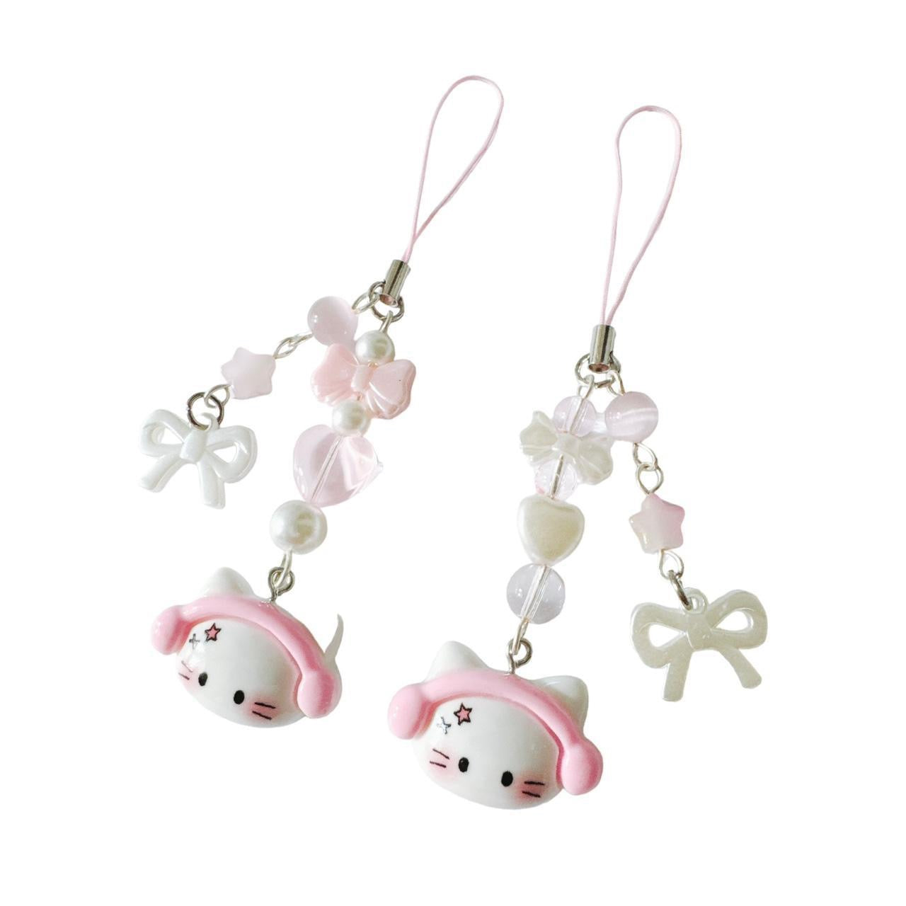 Headphone Kitty Charm - pink