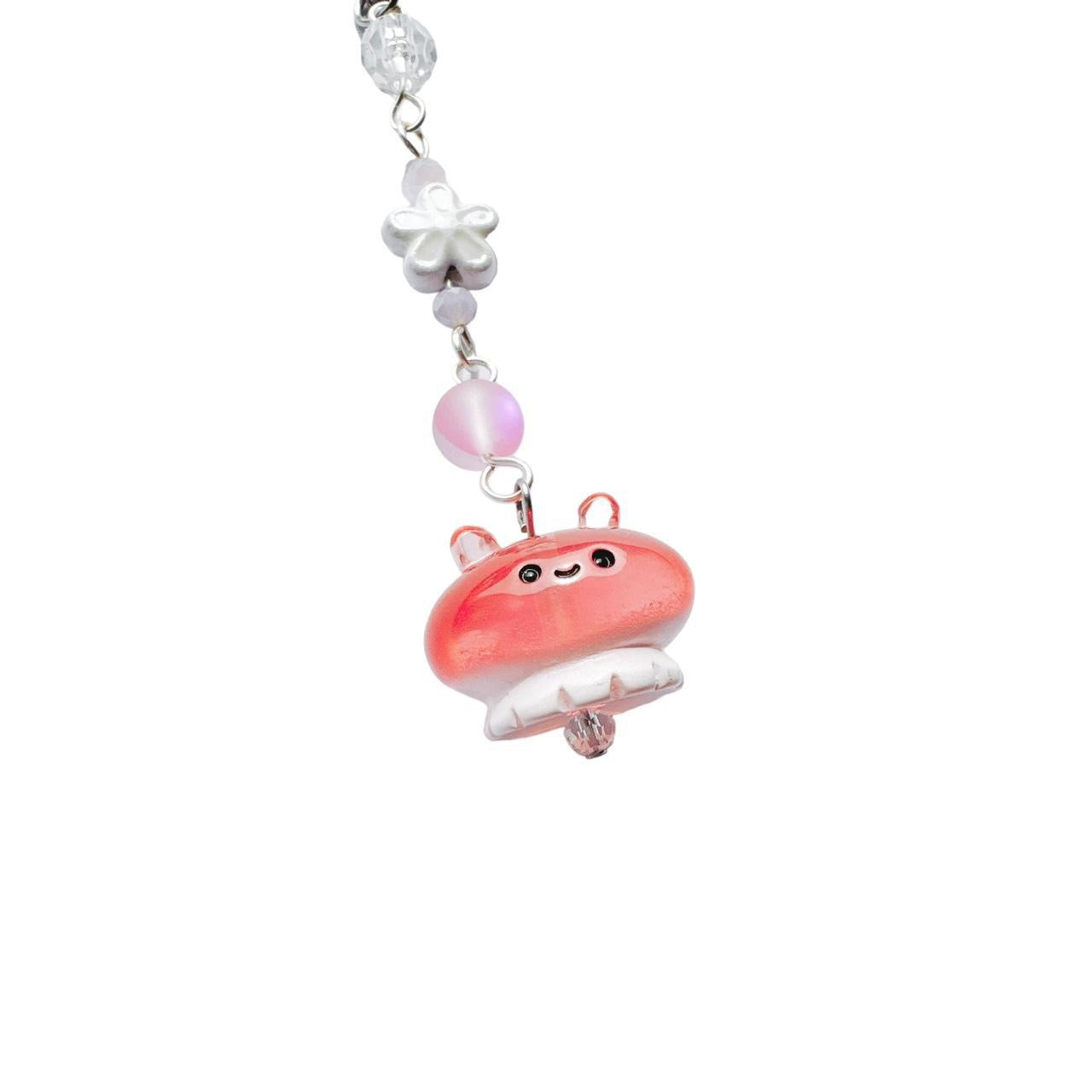 Pink Jelly Phone Charm