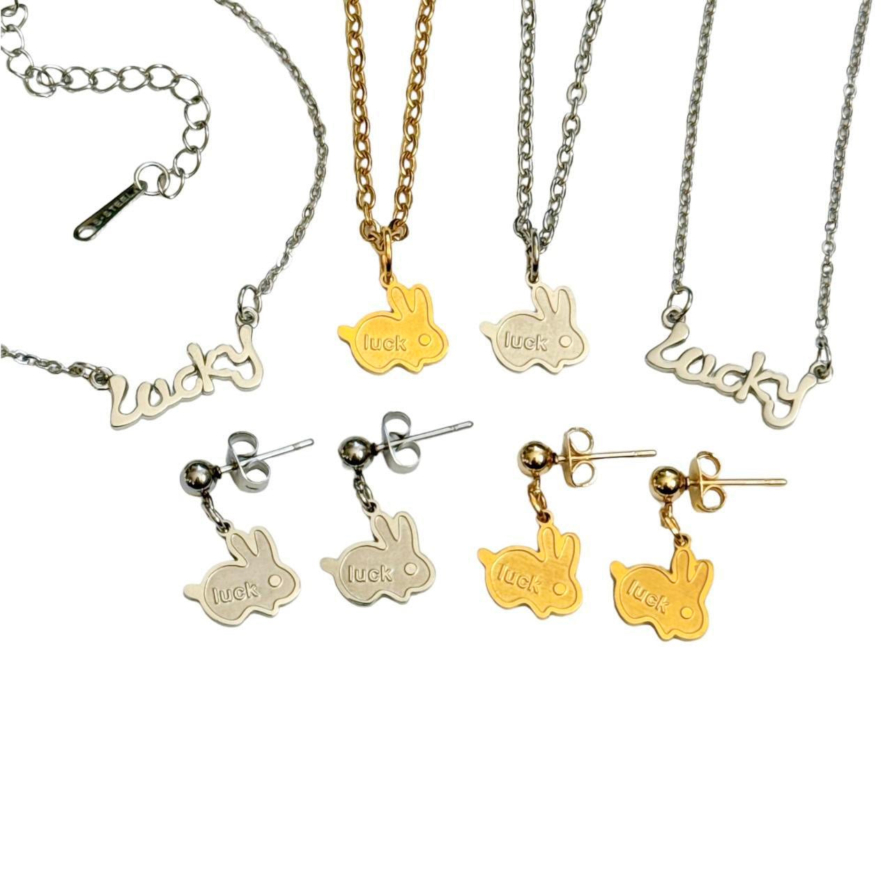 Gold Lucky Bunny Necklace