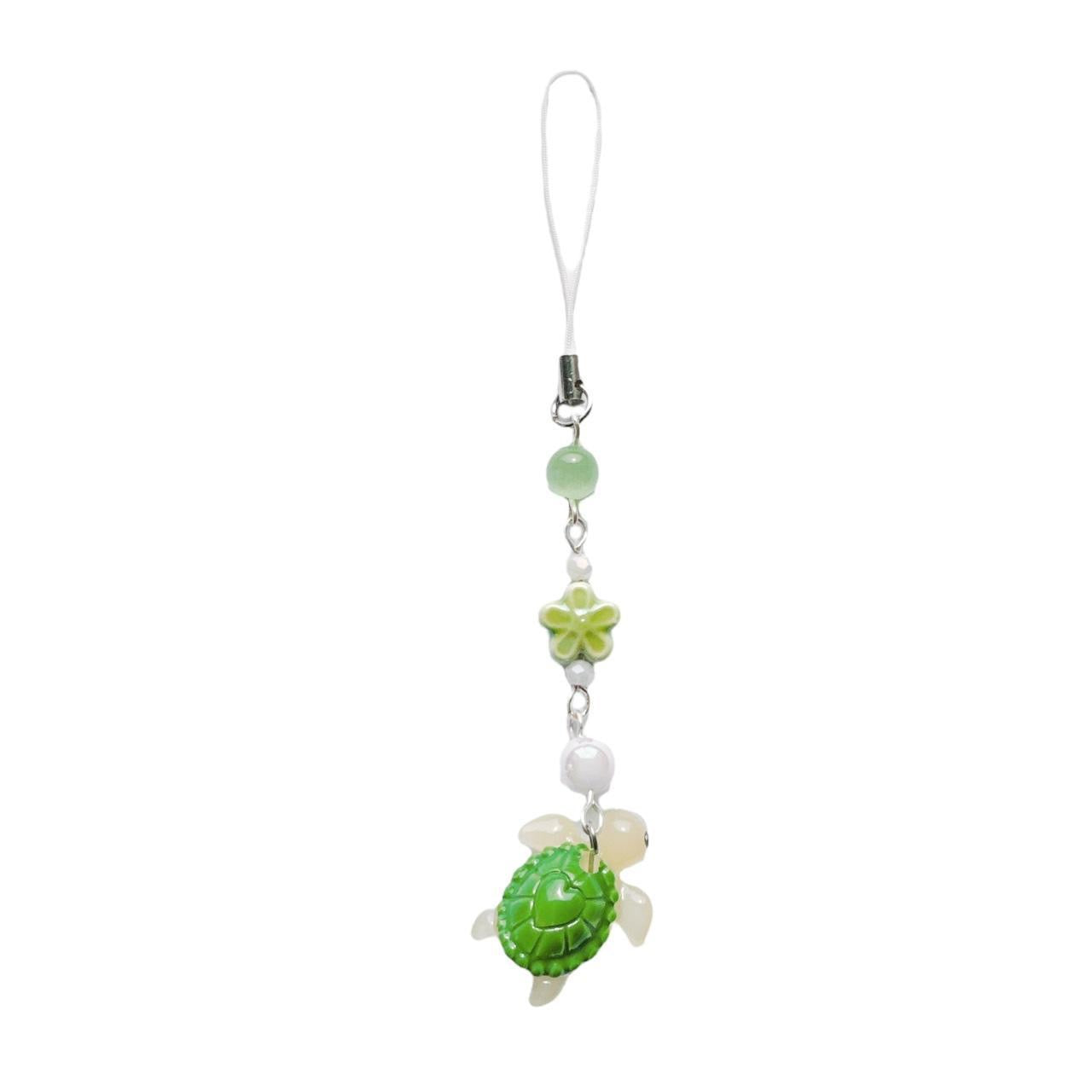 Green Turtle Phone Charm