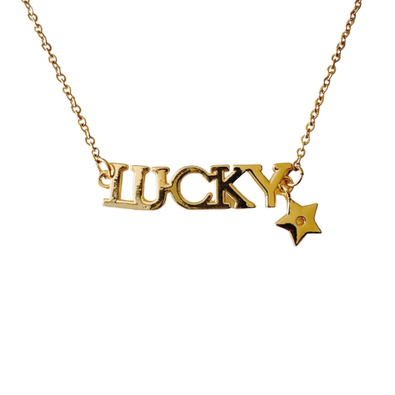 Gold Lucky Star Necklace