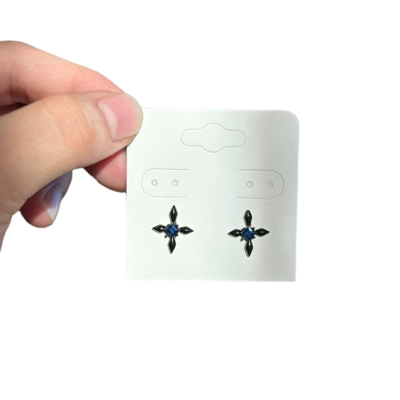 Grunge Cross Stud Earrings