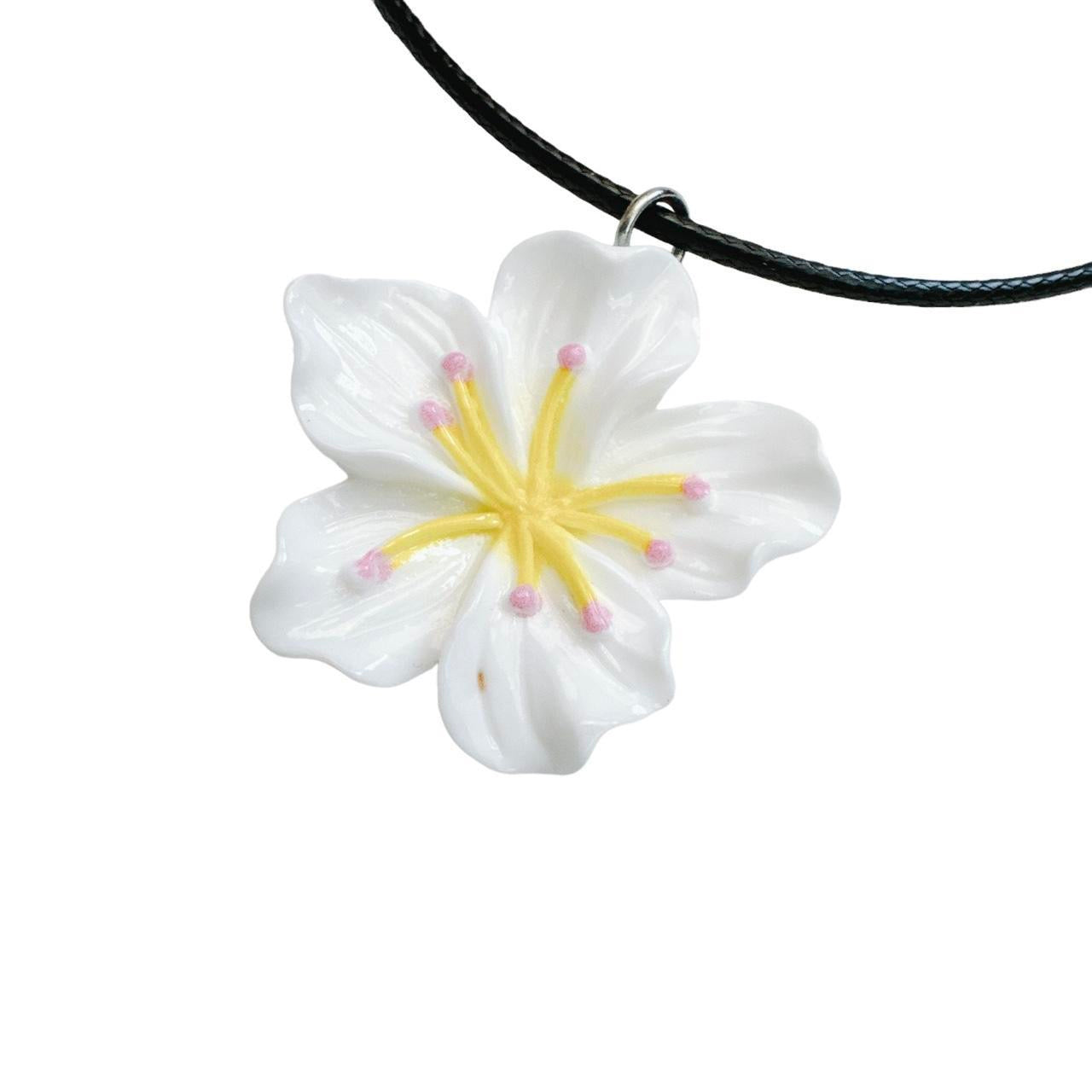 White Flower Necklace