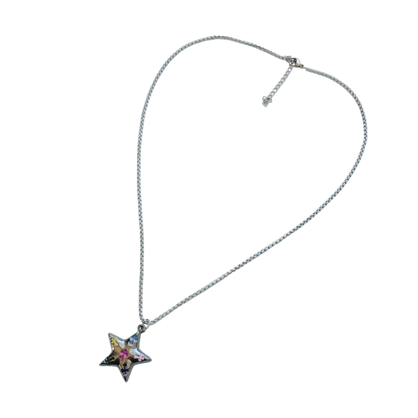 Star Cross Silver Necklace