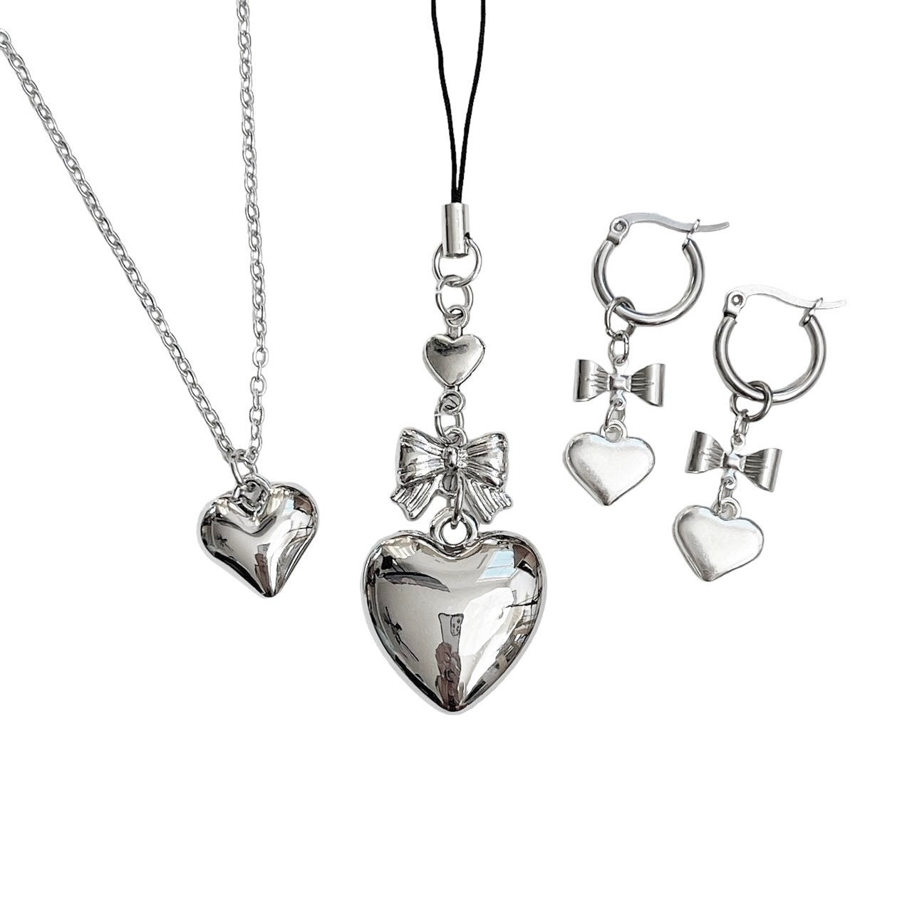 Dainty Silver Heart Necklace