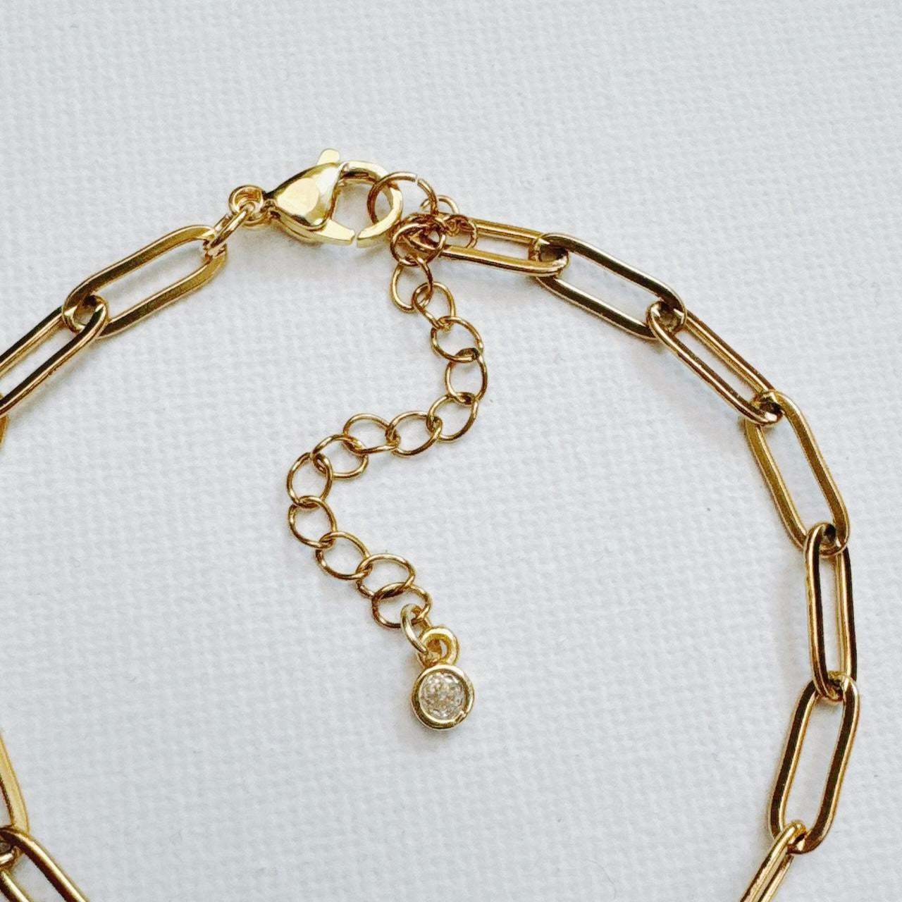 Gold Paperclip Bracelet