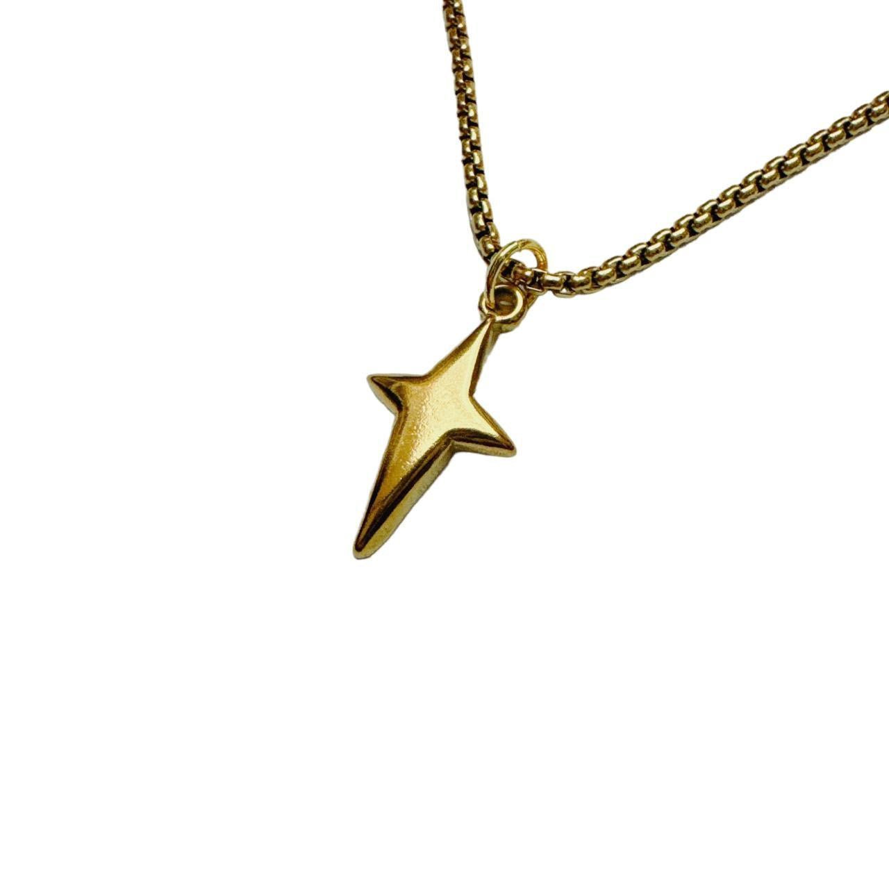 Gold Sparkle Star Necklace