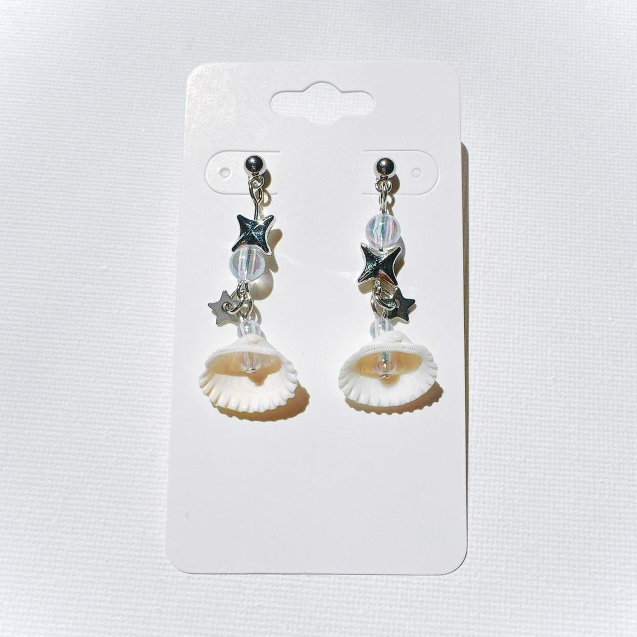 Star Seashell Earrings