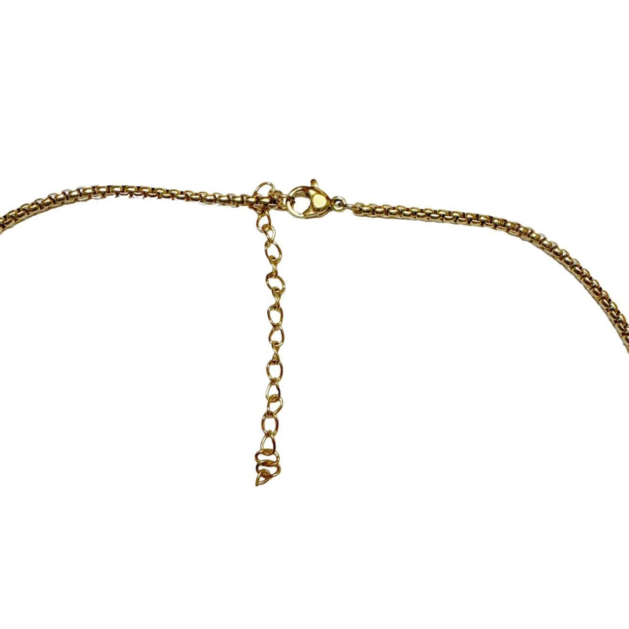 Gold Large Bow Necklace