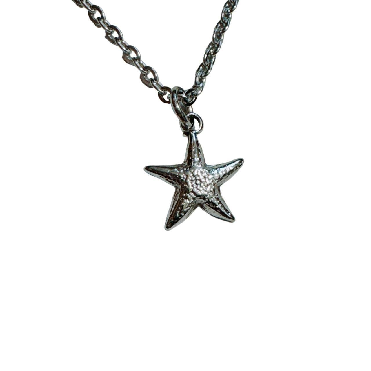 silver starfish necklace