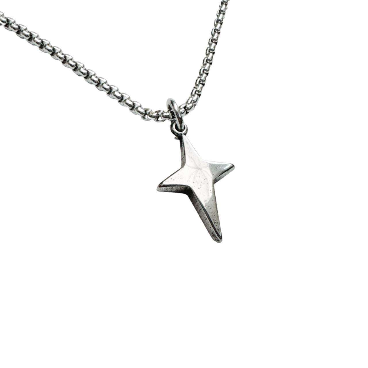 Silver Sparkle Star Necklace