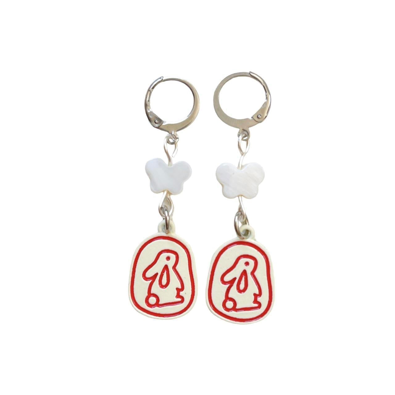 Crying Bunny Earrings