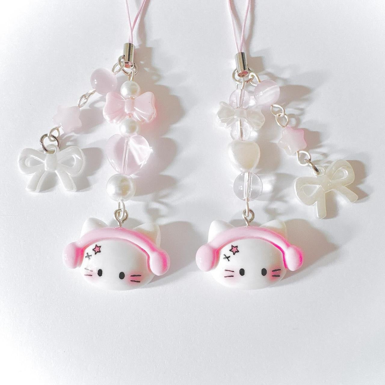 Headphone Kitty Charm - pink