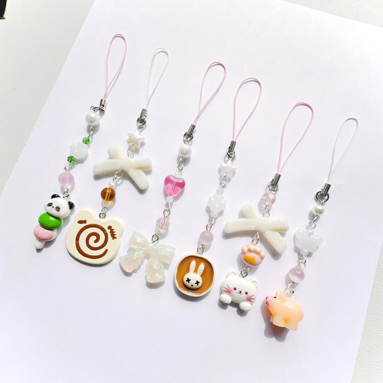 Pancake Bunny Phone Charm