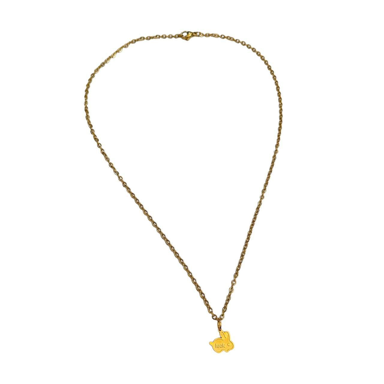 Gold Lucky Bunny Necklace