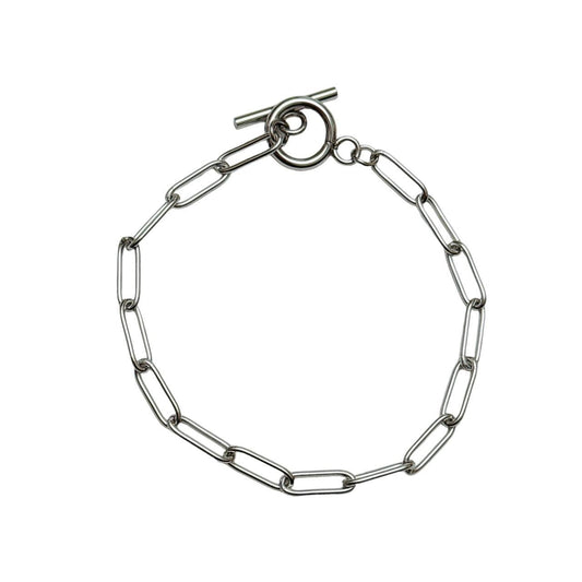 Silver Paperclip Bracelet