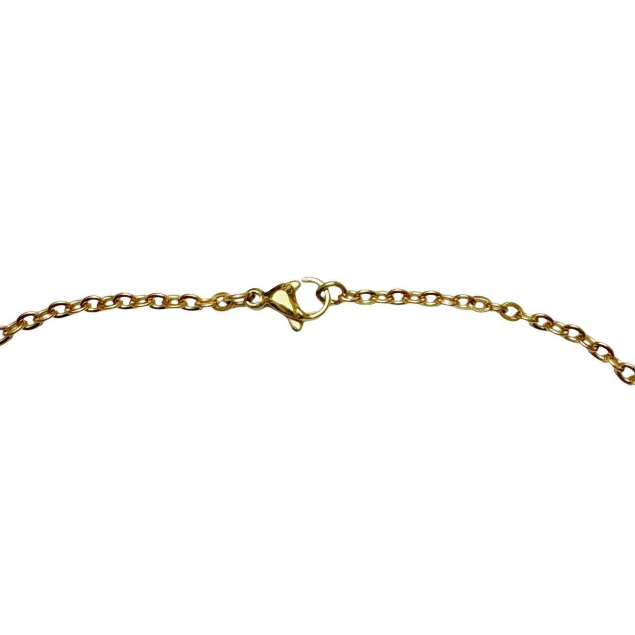 Gold Bubble Cross Necklace