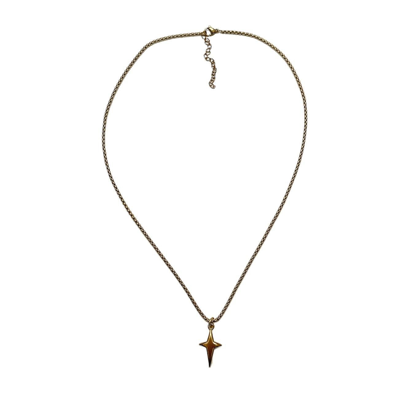 Gold Sparkle Star Necklace