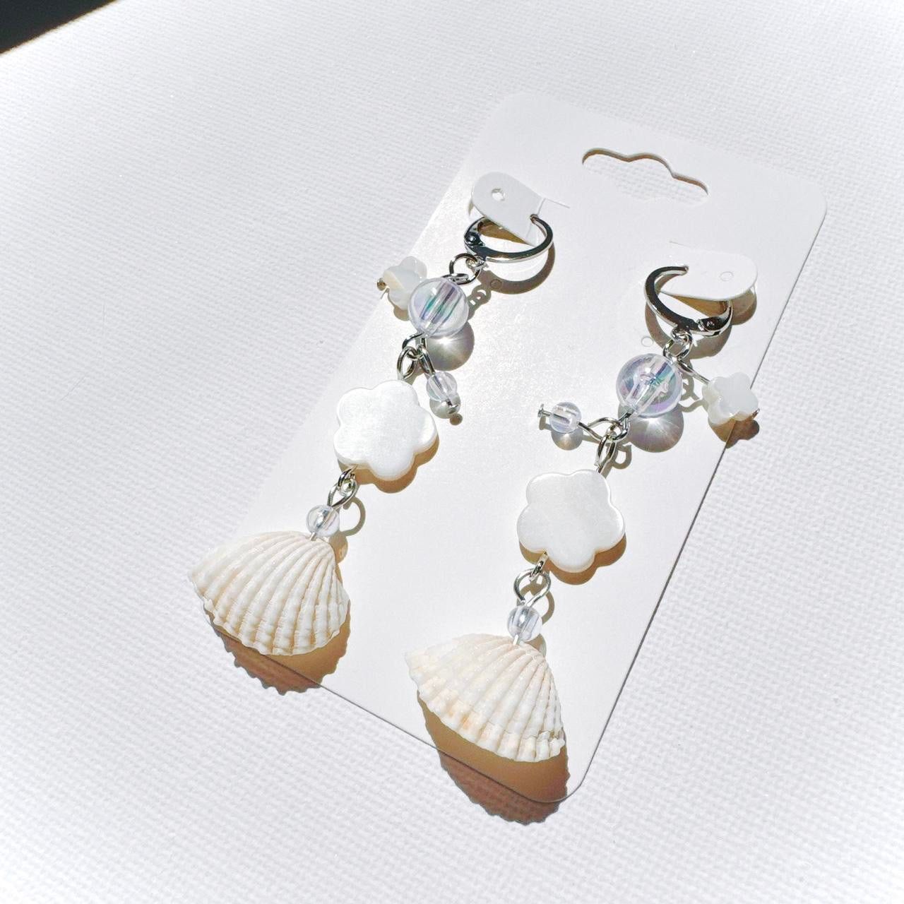 Flower Seashell Earrings