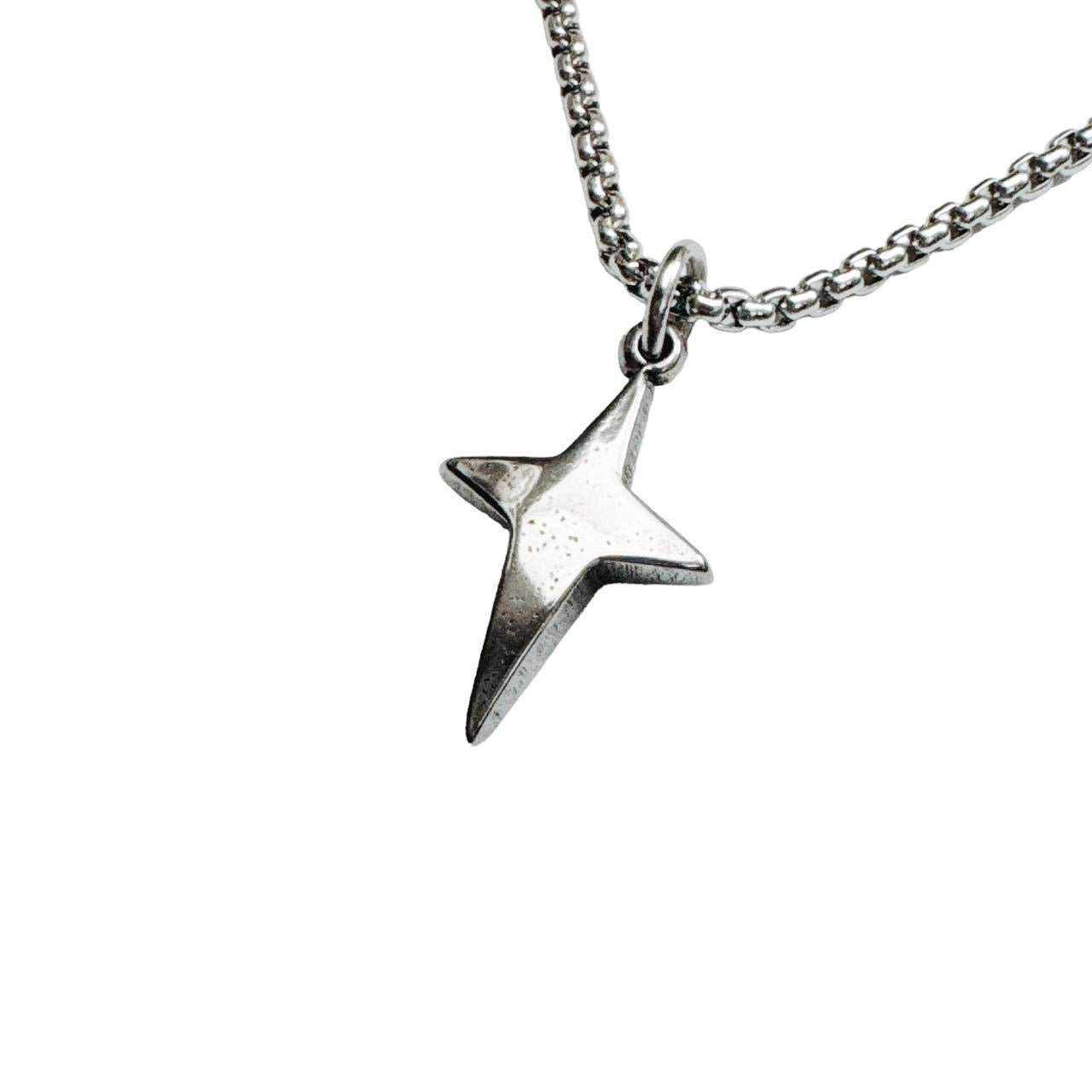 Silver Sparkle Star Necklace