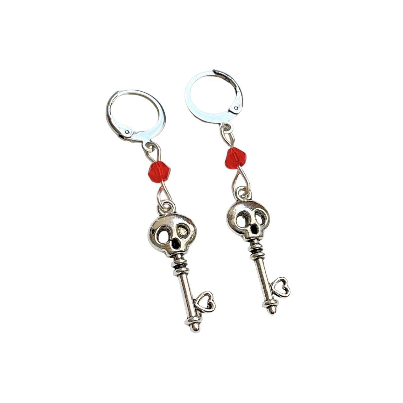 Skull Key Earrings