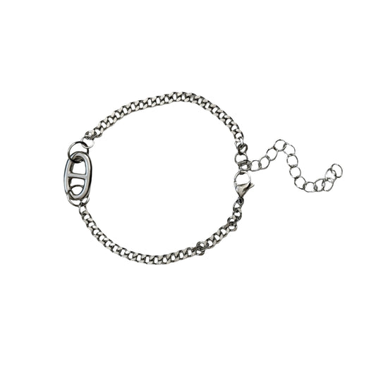 Silver Bottle Cap Bracelet