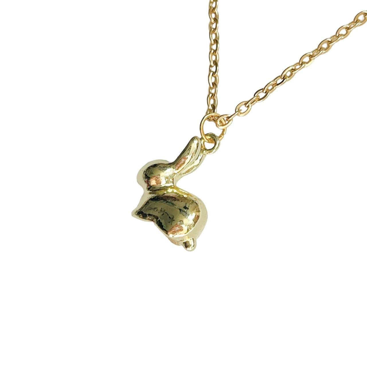 Gold Bunny Necklace