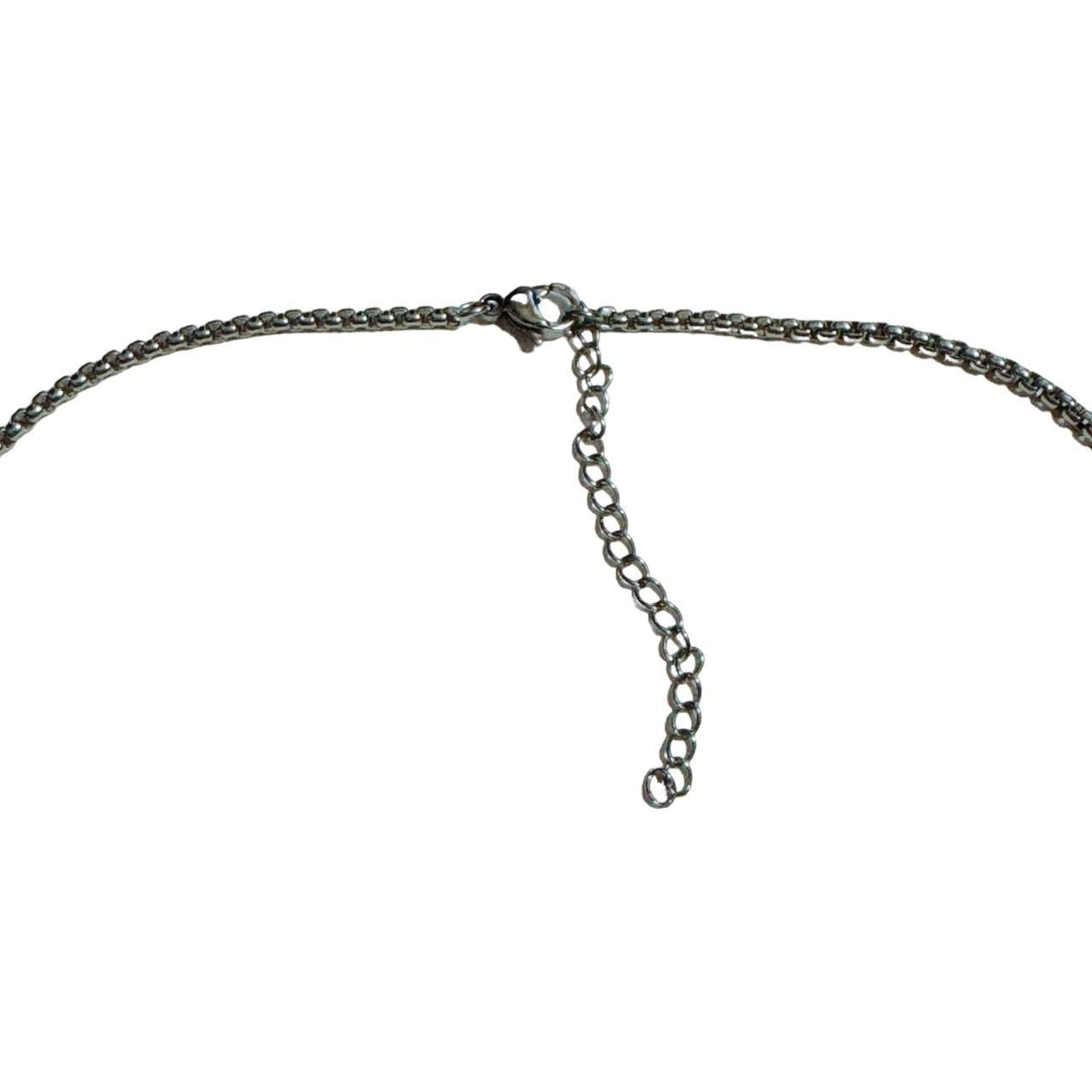 silver whale tail necklace