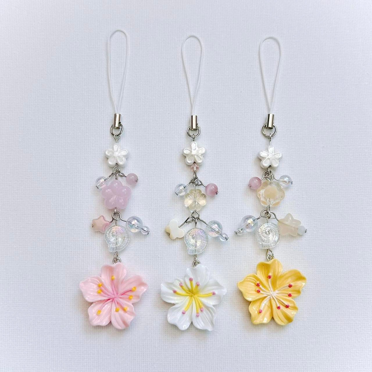 White Flower Charm