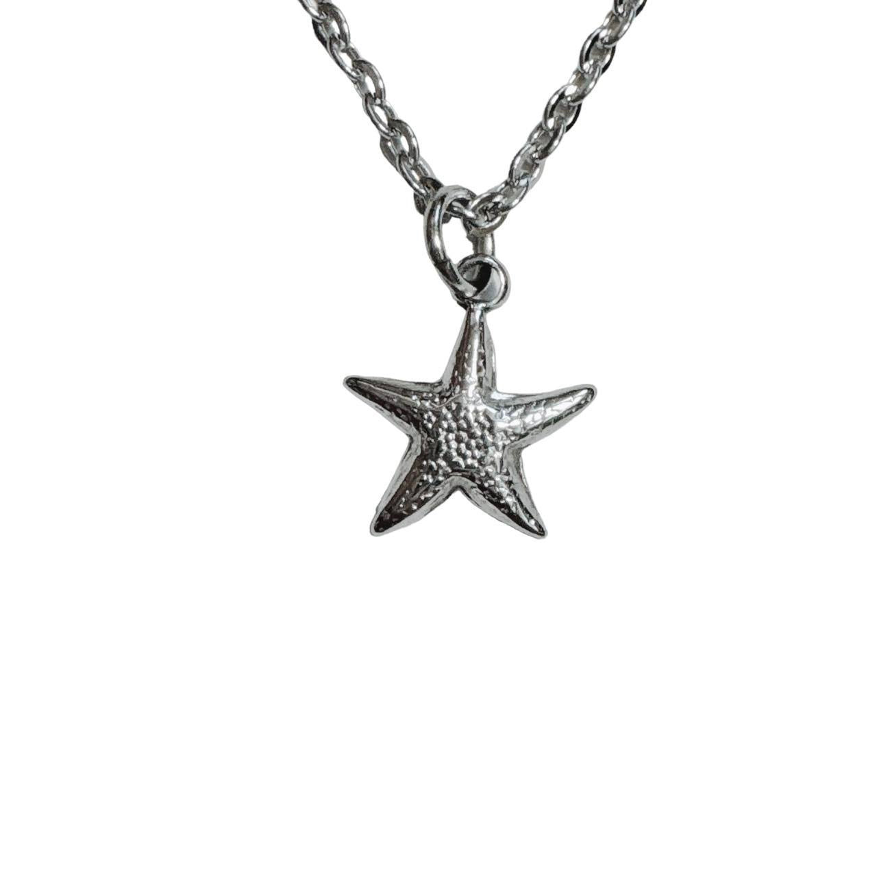 silver starfish necklace