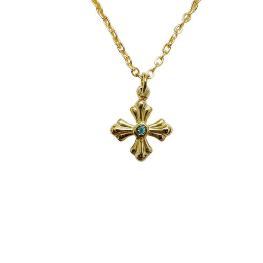 Gold Dainty Cross Necklace