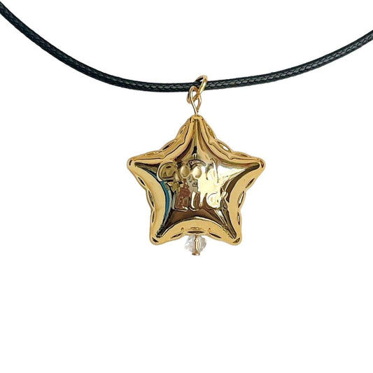 Gold Good Luck Star Necklace