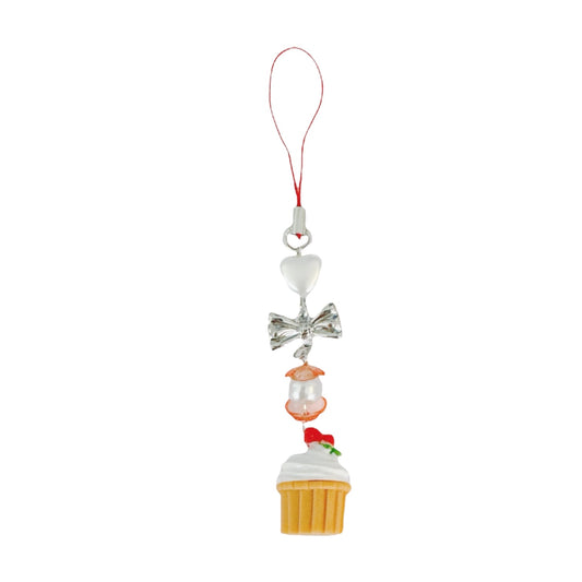 Strawberry Cupcake Phone Charm