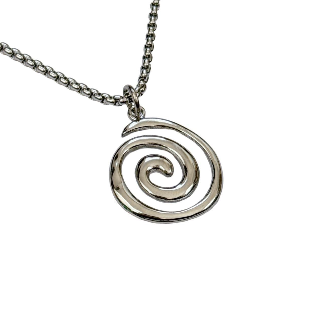 Silver Spiral Necklace