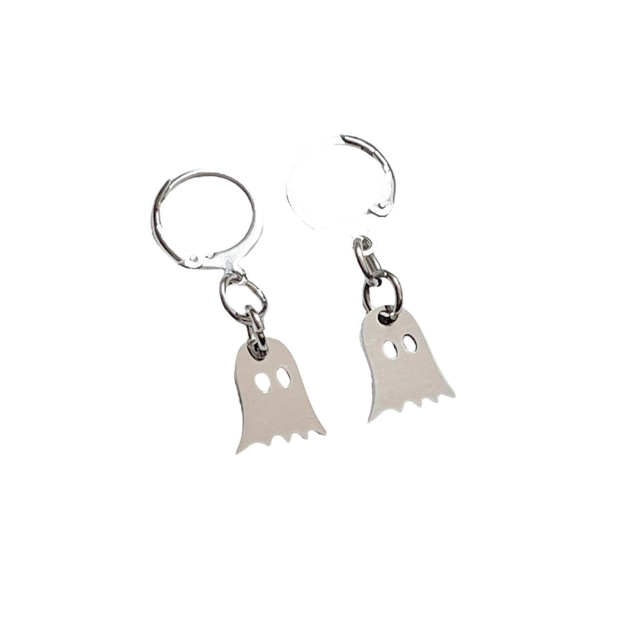 Silver Ghost Earrings