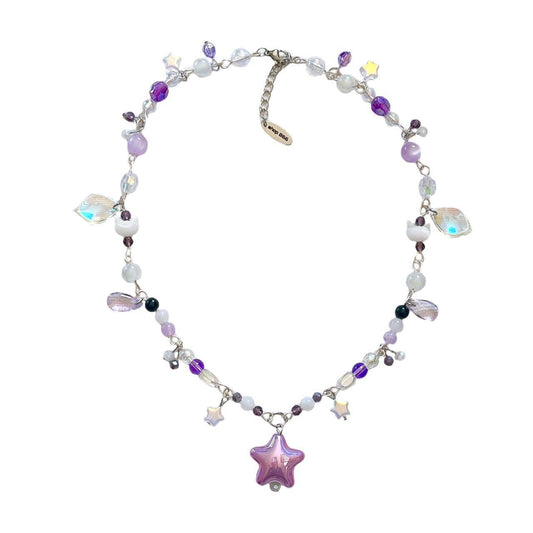 Purple Star Girl Necklace