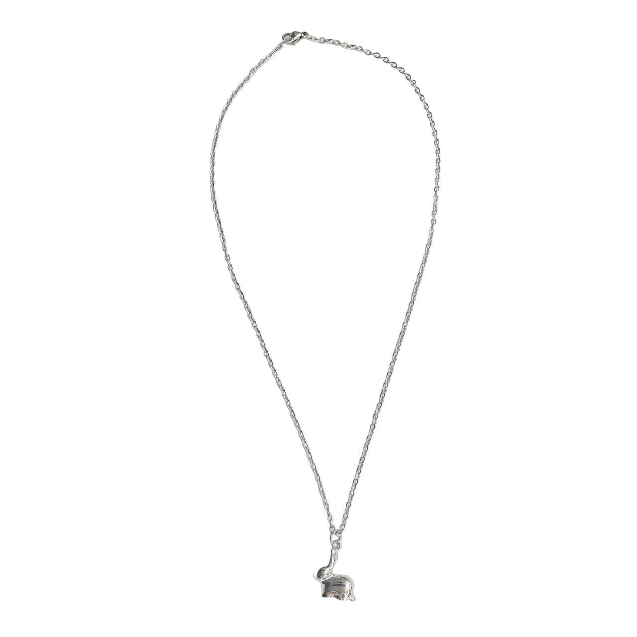 Silver Bunny Necklace